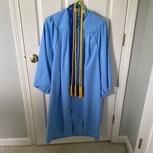 Graduation Gown with Cords (no cap)
